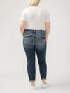 Boyfriend Mid Rise Slim Leg Luxe Stretch Jeans Plus Size image number 1