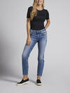 Boyfriend Mid Rise Slim Leg Jeans image number 0