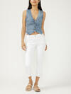 Elyse Mid Rise Luxe Stretch Capri image number 0