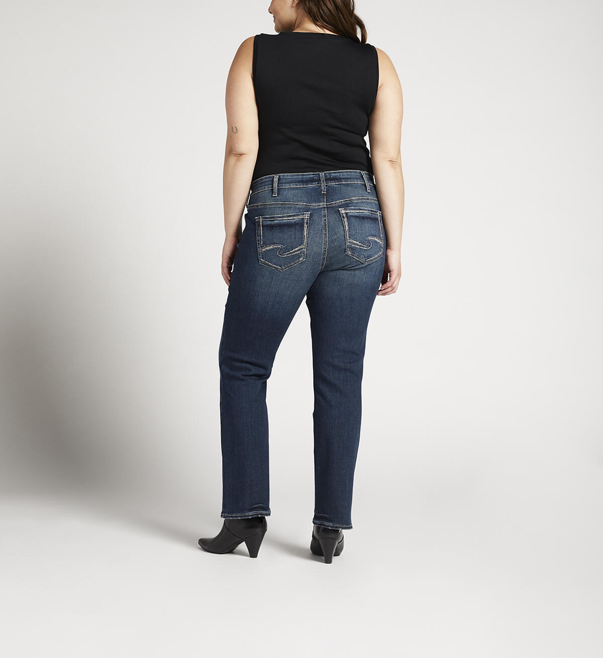 Elyse Mid Rise Slim Bootcut Jeans Plus Size, , hi-res image number 1
