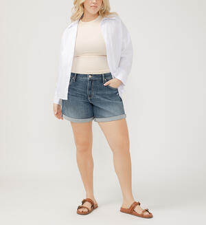 Boyfriend Mid Rise Shorts Plus Size