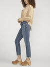 Boyfriend Mid Rise Slim Leg Jeans, Indigo, hi-res image number 2