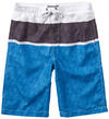 Blue Striped Swim Trunks (7-16), , hi-res image number 0
