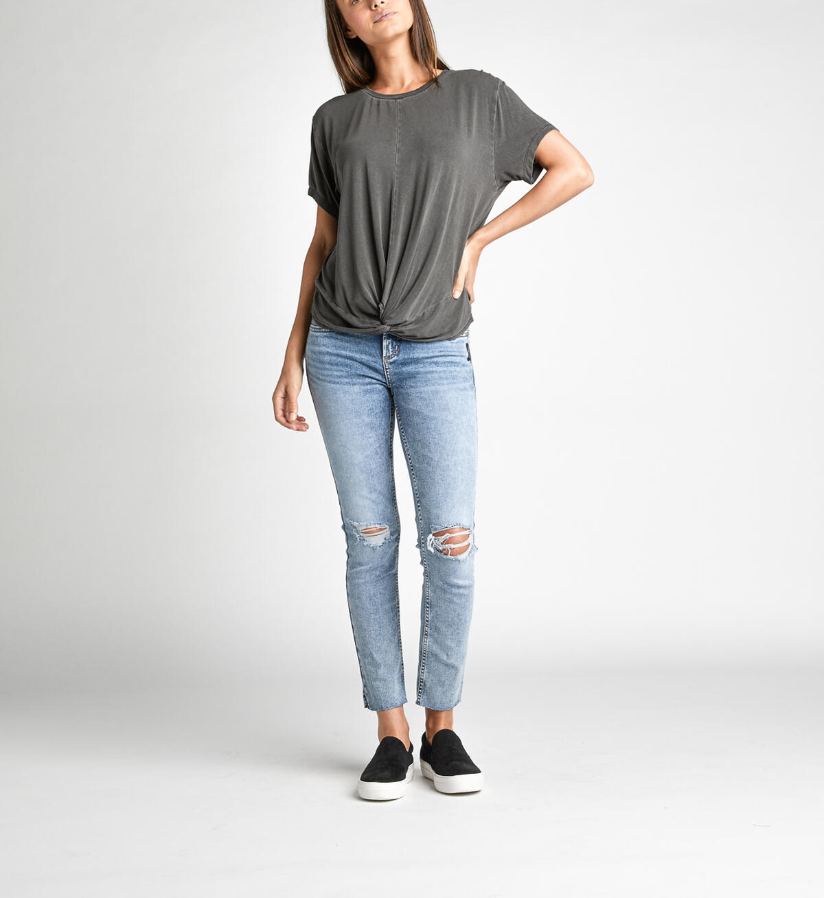 Alina Twist-Front Tee, , hi-res image number 1