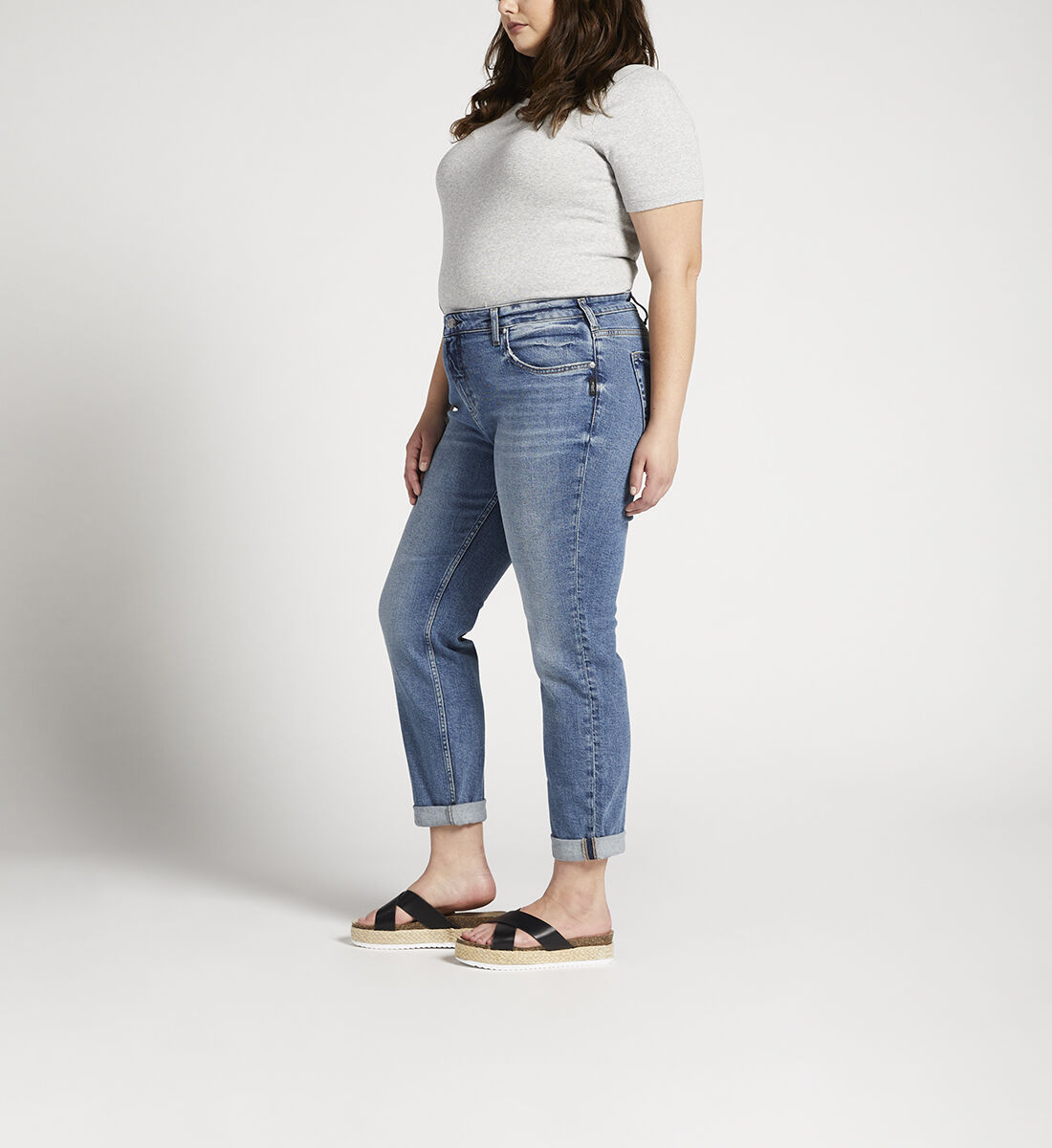 Plus size wedgie jeans online
