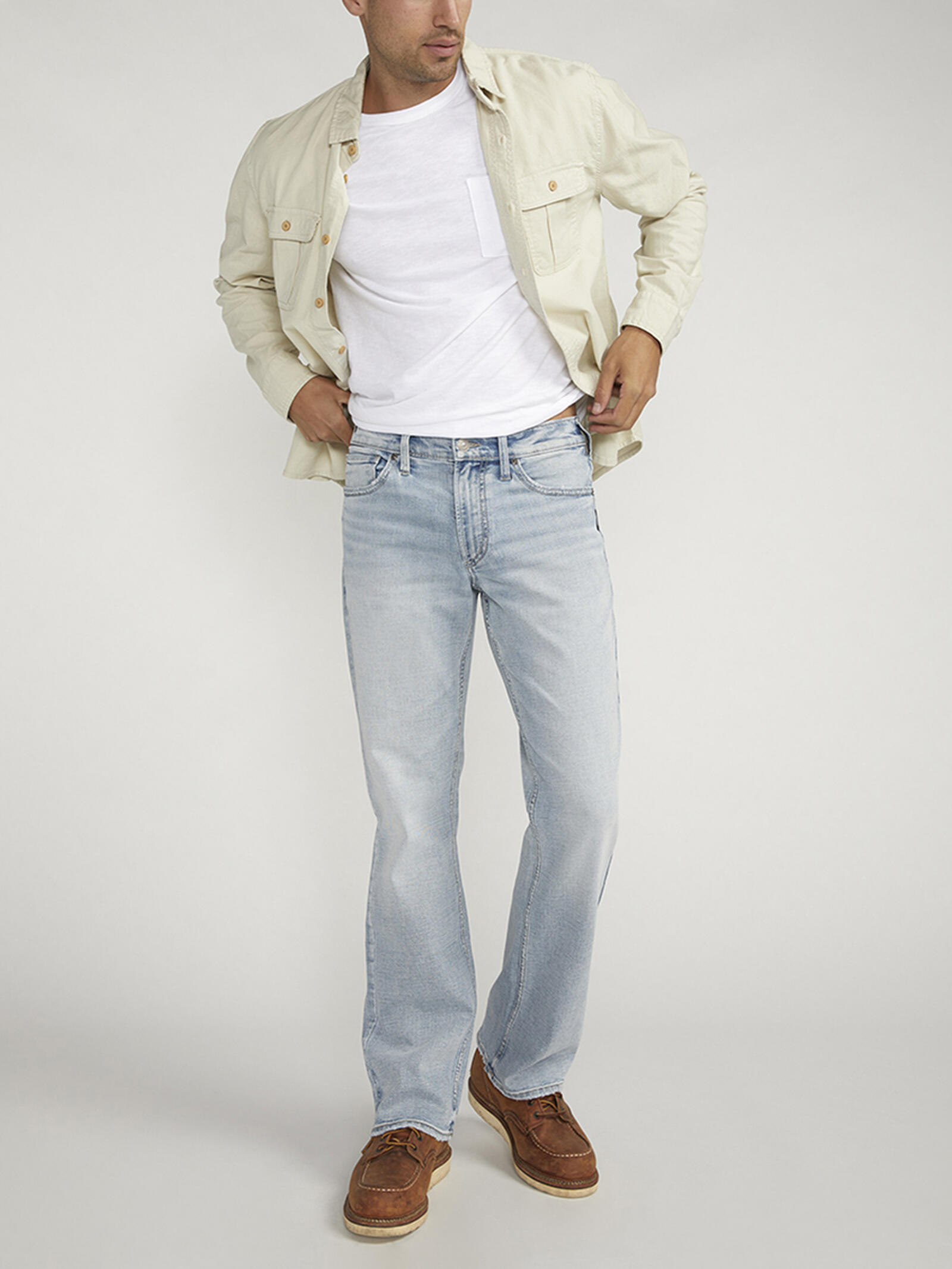 straight leg relaxed fit jeans