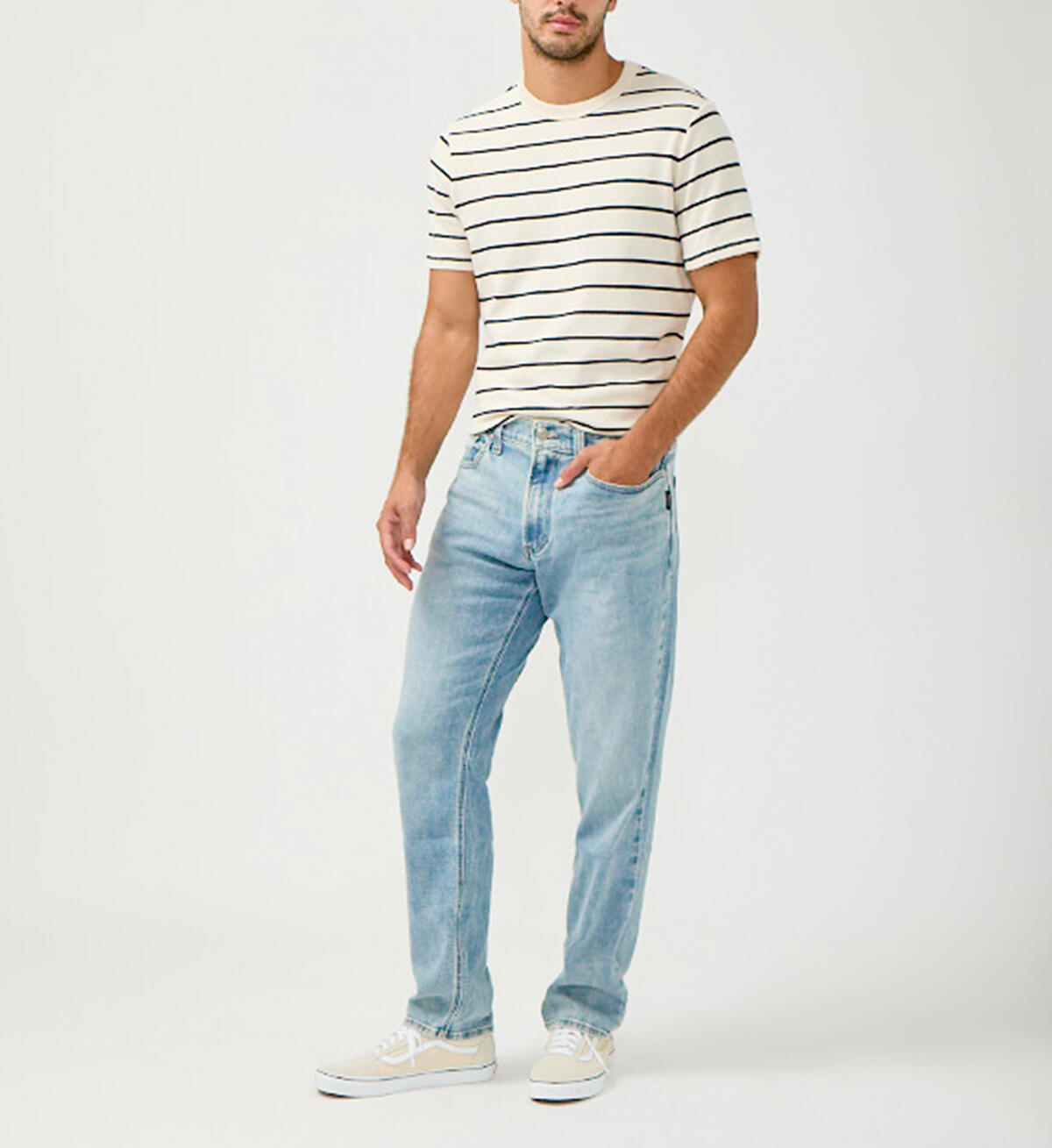 Eddie Classic Athletic Fit Tapered Leg Jeans, , hi-res image number 0