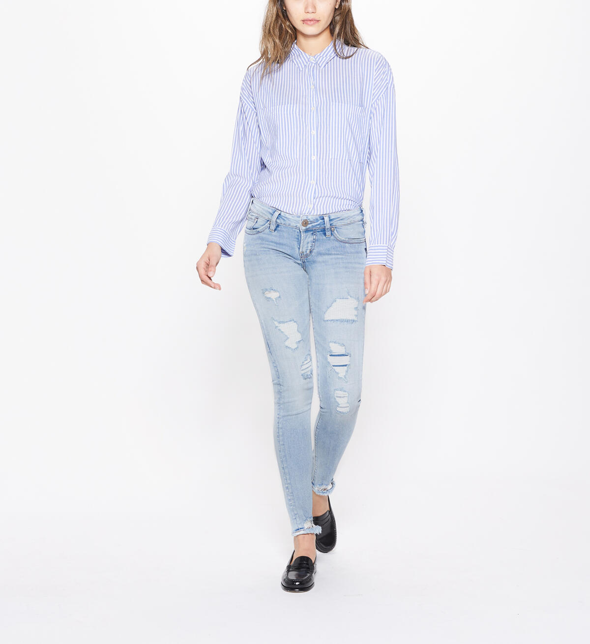 Tuesday Super Skinny Low Rise Light Wash, , hi-res image number 0