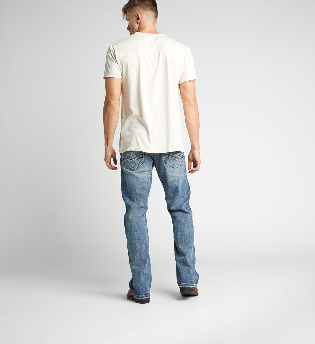 Craig Easy Fit Bootcut Jeans Back