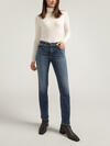 Elyse Mid Rise Straight Leg Jeans, , hi-res image number 0