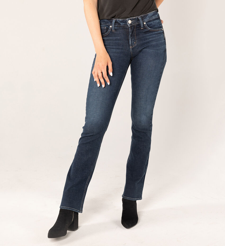 Avery High Rise Slim Bootcut Jeans - Silver Jeans US