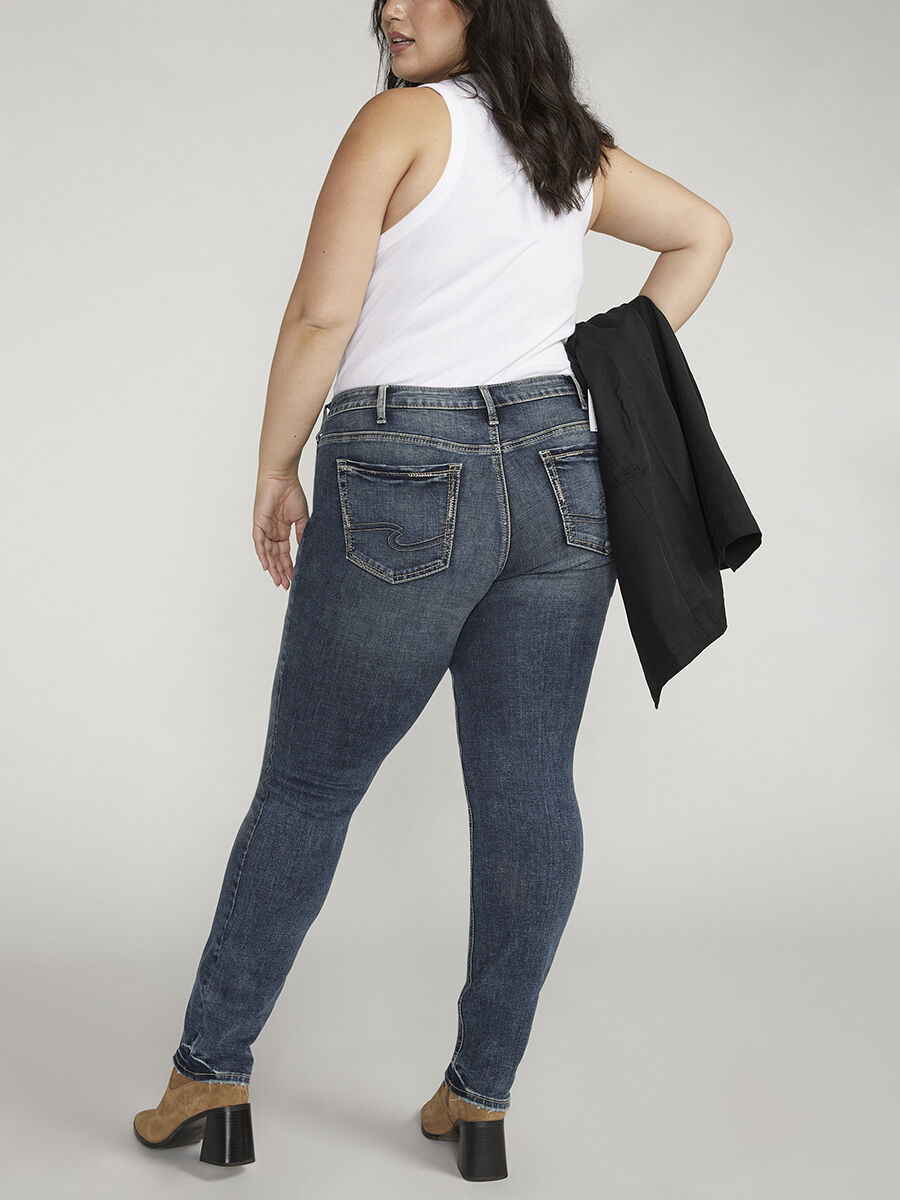 Buy Suki Mid Rise Straight Leg Jeans Plus Size for USD 98.00