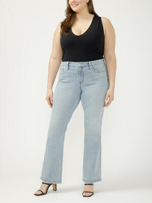Suki Mid Rise Bootcut Luxe Stretch Jeans Plus Size