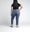 Boyfriend Mid Rise Slim Leg Plus Size Jeans, Indigo, hi-res image number 1