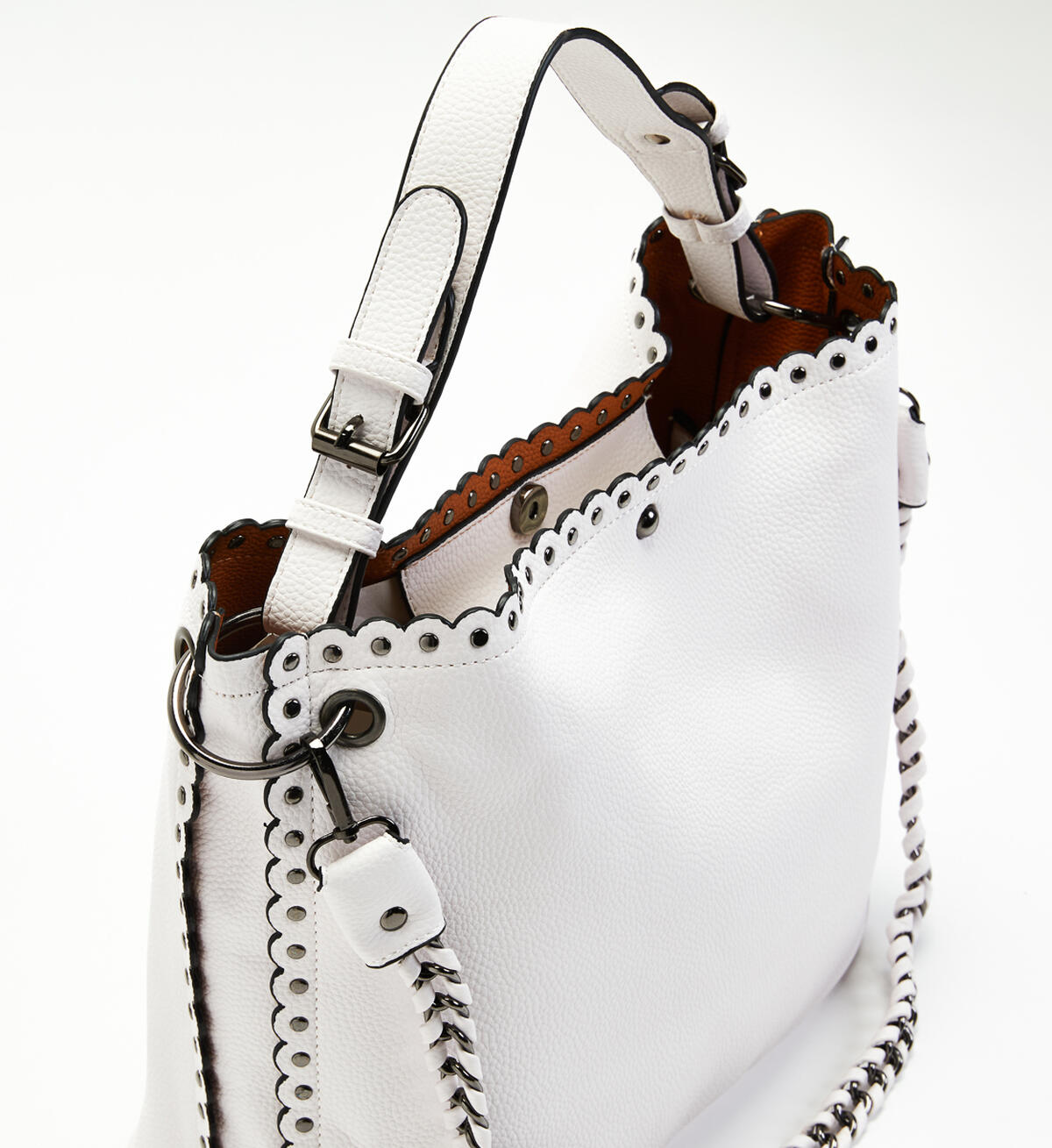 Studded Shoulder Bag with Pouch, , hi-res image number 2