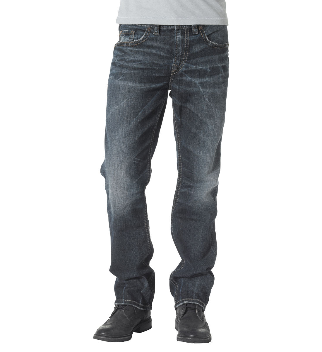 Grayson Straight Leg Dark Wash | Silver