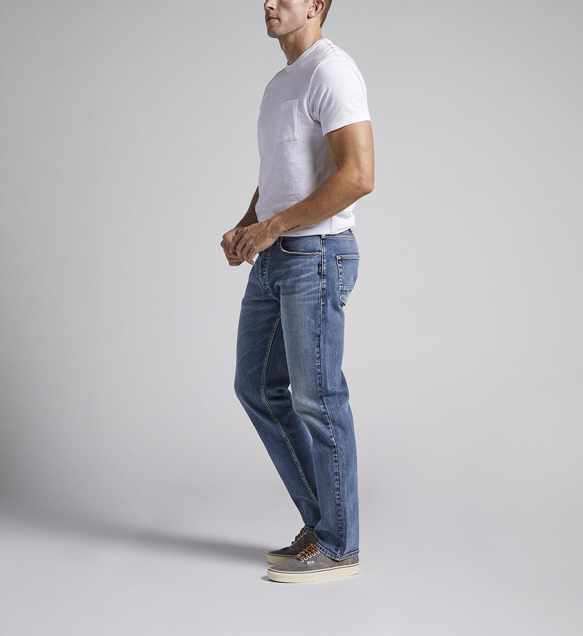Polson Slim Fit Slim Straight Leg Jeans, Indigo, hi-res image number 2
