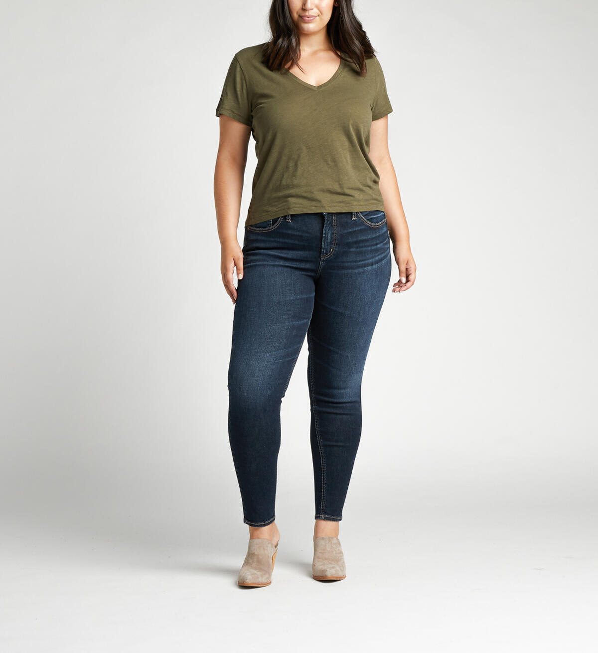 Avery High Rise Skinny Plus Size Jeans, , hi-res image number 0