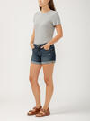 Boyfriend Mid Rise Luxe Stretch Shorts, , hi-res image number 2