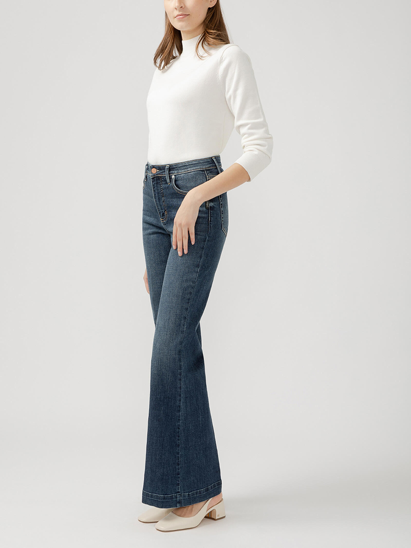 Buy Isbister High Rise Flare Luxe Stretch Jeans for USD