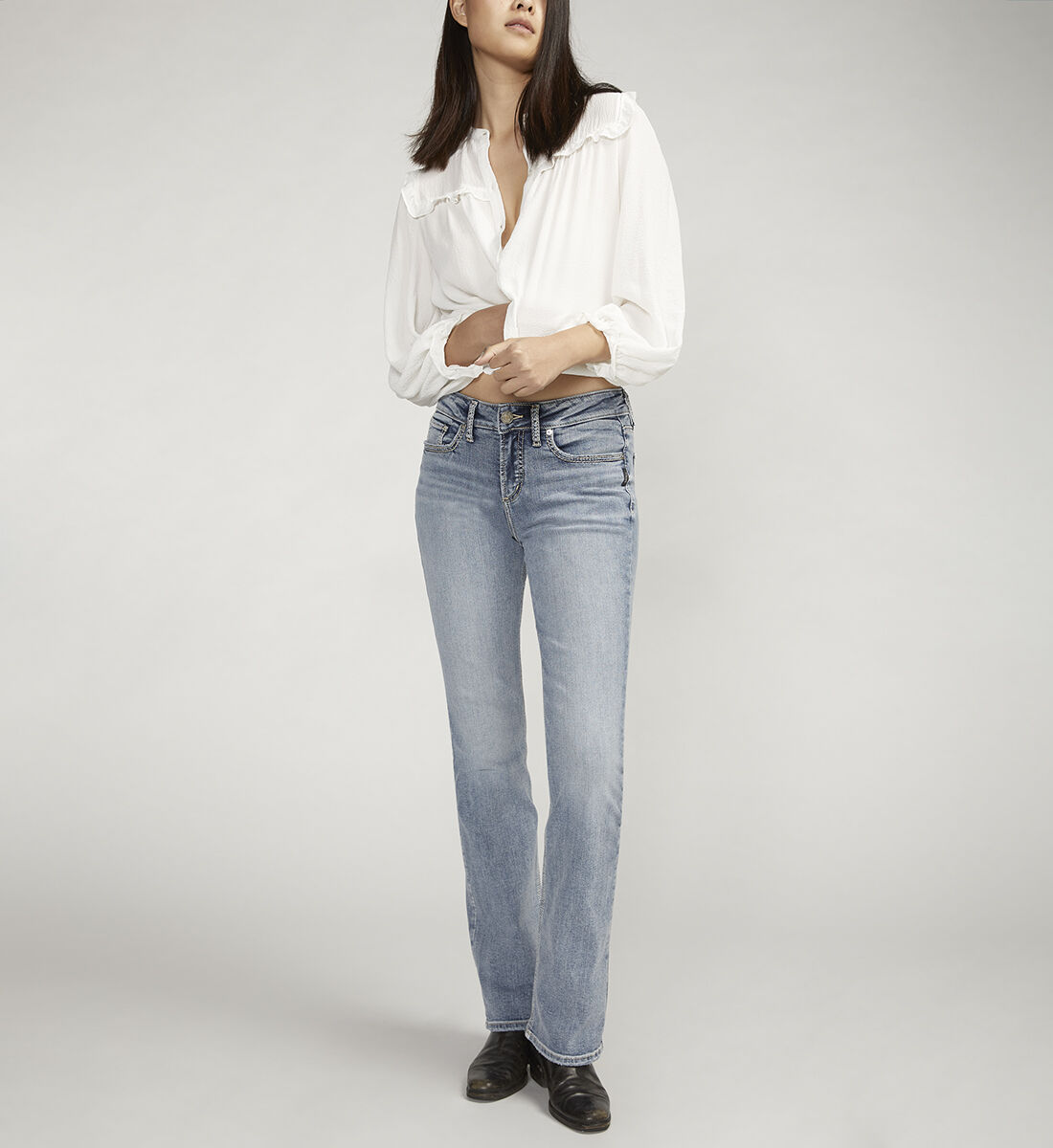 Silver jeans suki ankle skinny discount