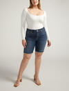 Suki Mid Rise Bermuda Shorts Plus Size, , hi-res image number 0