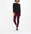 Aiko Mid Rise Skinny Leg Pants Final Sale, Cherry, hi-res image number 0