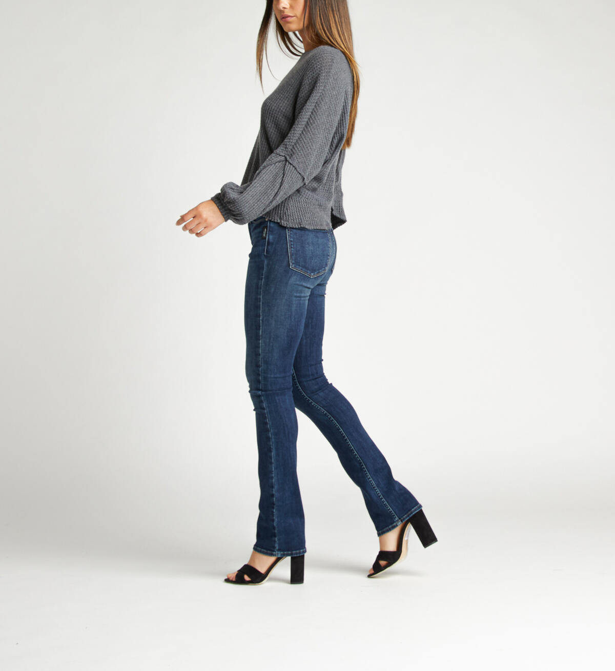 Most Wanted Mid Rise Skinny Bootcut Jeans, , hi-res image number 2