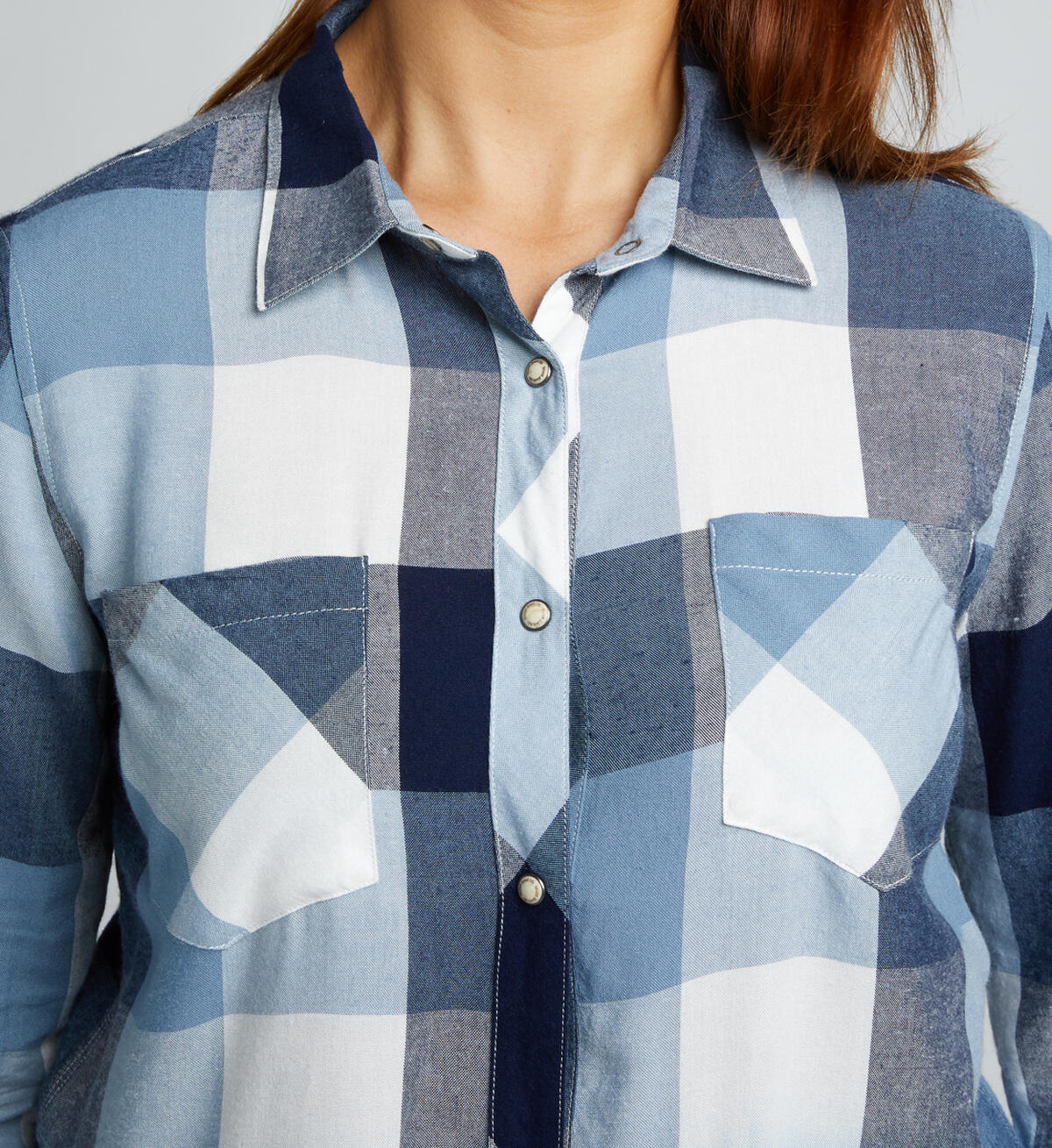 Vivian Long-Sleeve Plaid Shirt, , hi-res image number 3