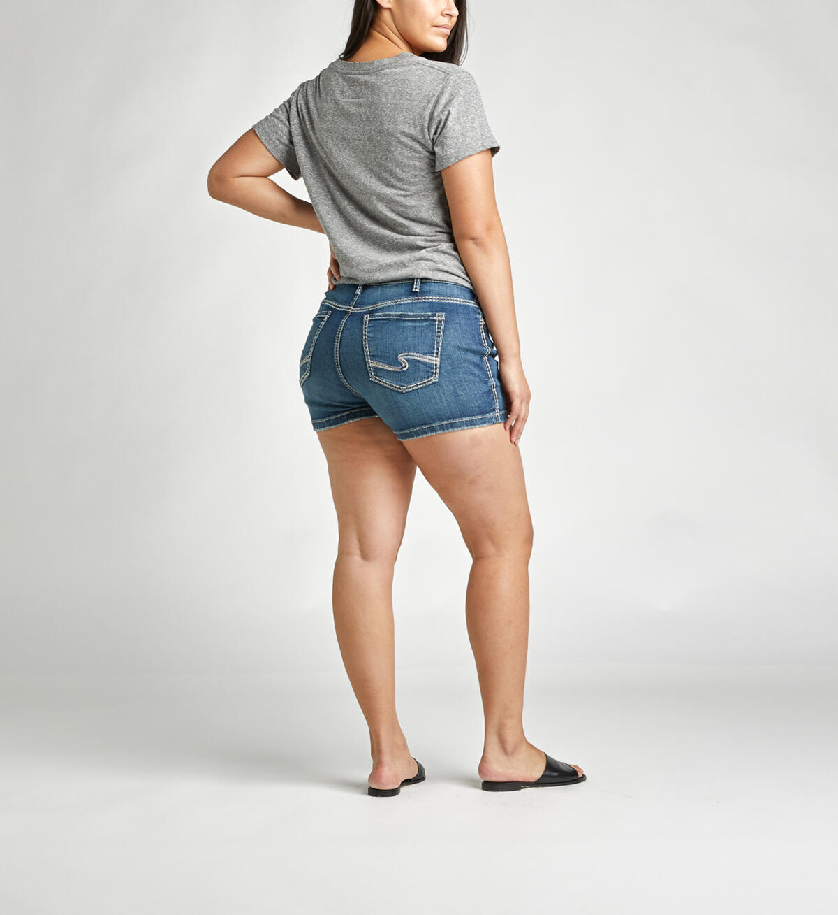 Elyse Mid-Rise Curvy Relaxed Short, , hi-res image number 1