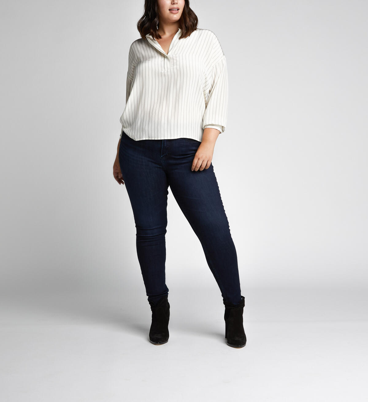 Mazy High Rise Skinny Leg Jeans Plus Size Final Sale, , hi-res image number 0