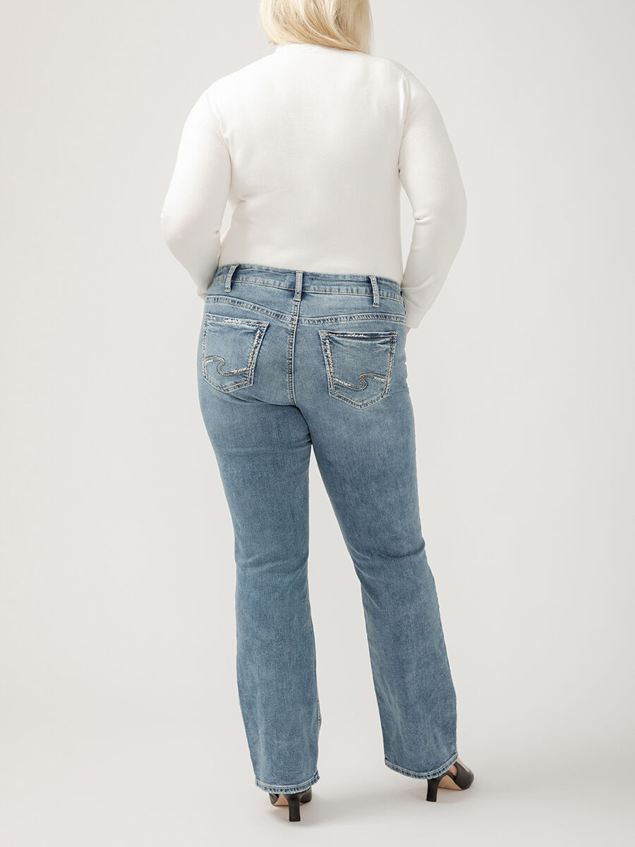Buy Suki Mid Rise Slim Bootcut Jeans Plus Size for USD 44.00