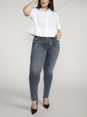 Most Wanted Mid Rise Straight Leg Jeans Plus Size