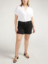 Boyfriend Mid Rise Shorts Plus Size, , hi-res image number 0
