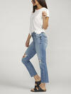 Suki Mid Rise Straight Leg Crop Jeans, Indigo, hi-res image number 2