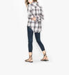 Stevie - Basic Plaid Shirt With Frayed Hem, , hi-res image number 2