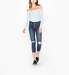 Mazy Skinny Crop Dark Wash, , hi-res image number 0