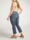 Suki Mid Rise Cropped Flare Jeans Plus Size image number 1