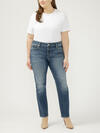 Elyse Mid Rise Straight Leg Jeans Plus Size image number 0