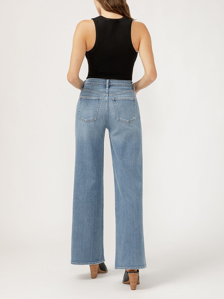 Buy Highly Desirable High Rise Ultra Wide Leg Jeans for USD