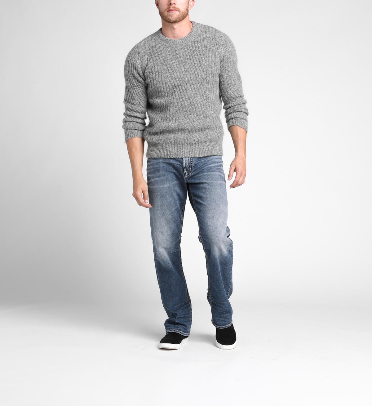 Gordie Straight Mens Medium Wash, , hi-res image number 0