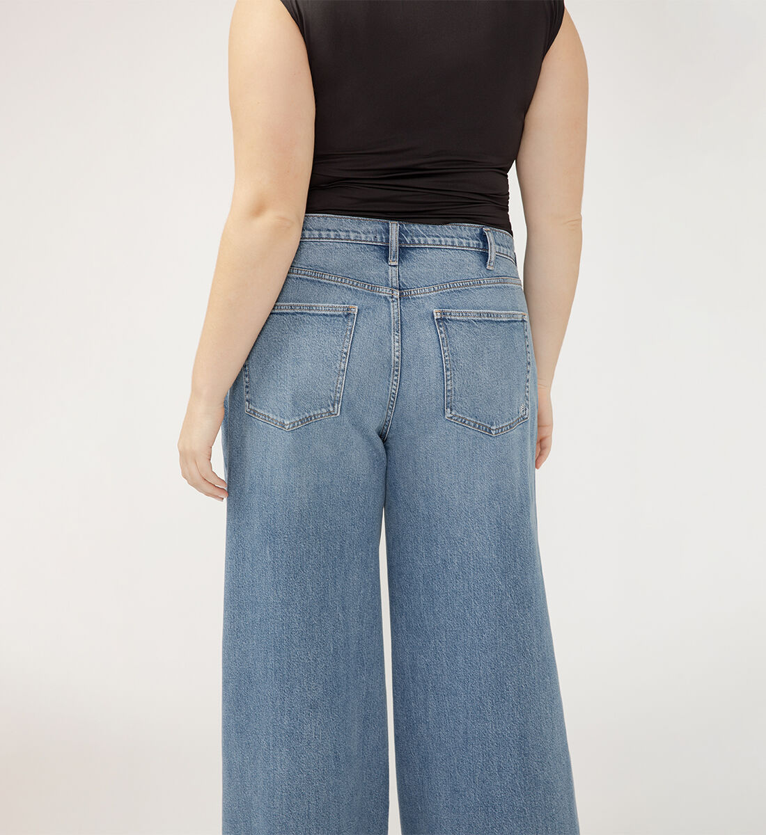 Buy Highly Desirable High Rise Ultra Wide Leg Jeans Plus