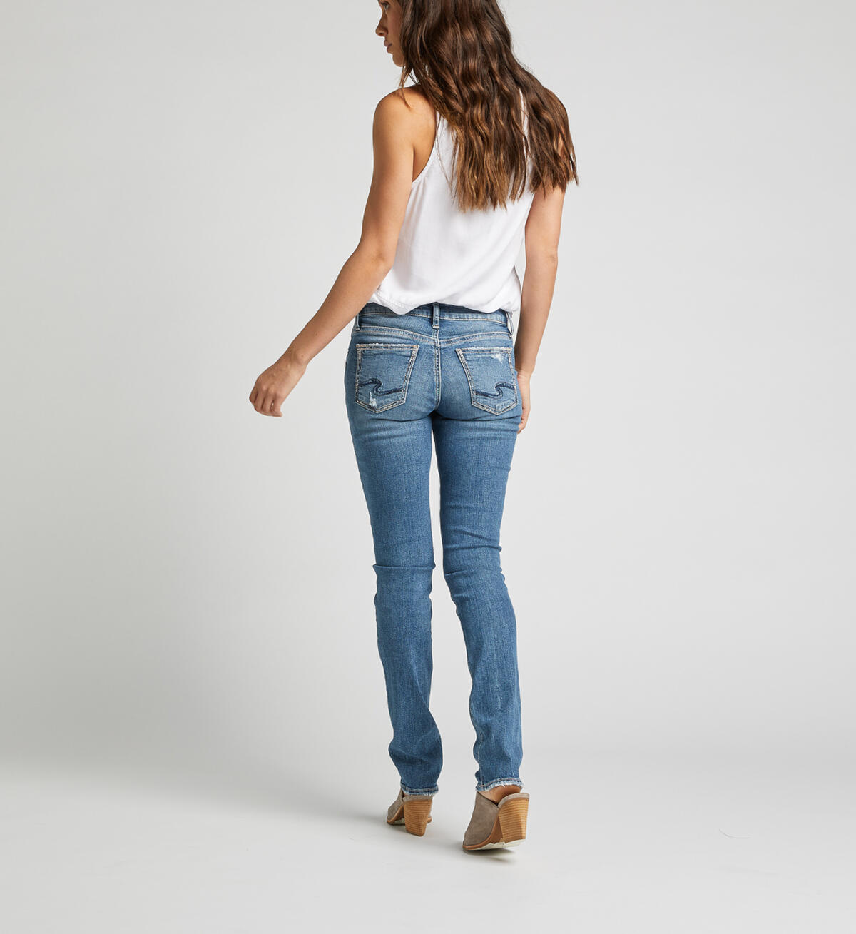 Suki Mid Rise Straight Leg Jeans, , hi-res image number 1