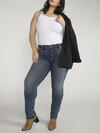 Suki Mid Rise Straight Leg Jeans Plus Size, Indigo, hi-res image number 4