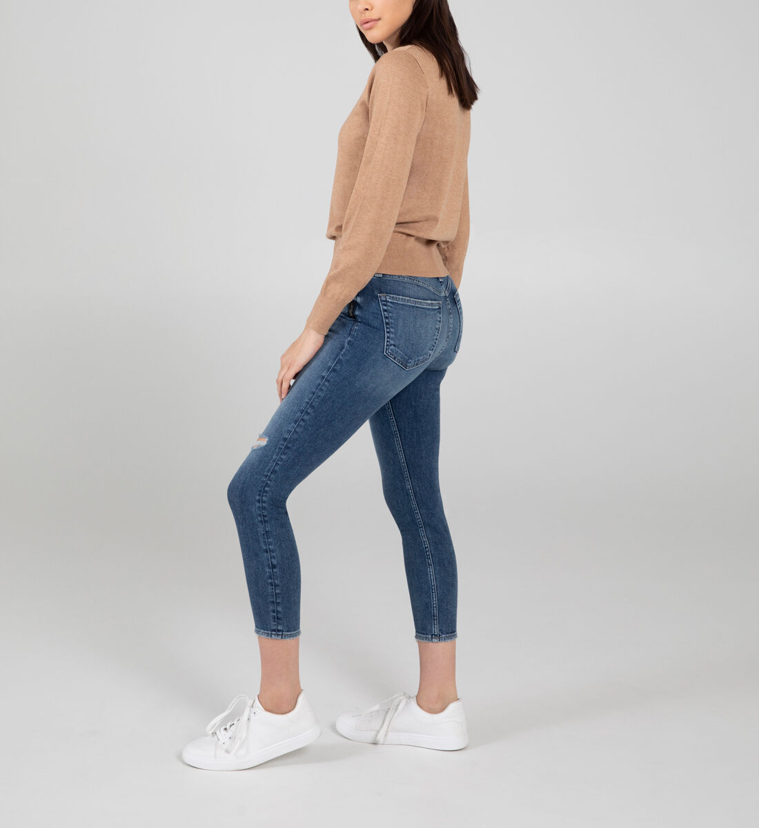 Most Wanted Mid Rise Skinny Jeans Side