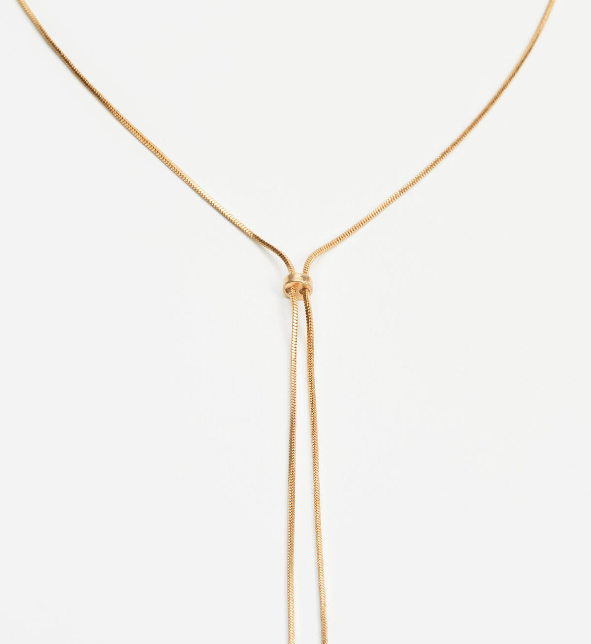 Long Bolo Necklace, Gold, hi-res image number 2
