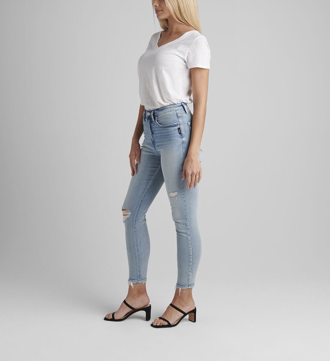 High Note High Rise Skinny Jeans Side