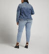 Denim Trucker Jacket Plus Size, Indigo, hi-res image number 1