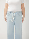 Be Easy Straight Leg Drawstring Jeans Plus Size, , hi-res image number 3