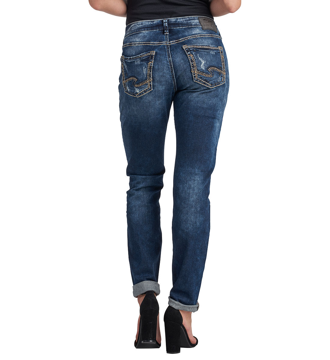 Silver jeans sam dark wash 2025